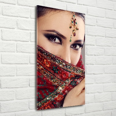 Foto obraz szklany pionowy Indyjska kobieta