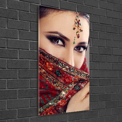 Foto obraz szklany pionowy Indyjska kobieta
