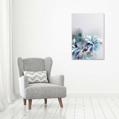 Foto obraz na szkle pionowy Abstrakcyjne kwiaty