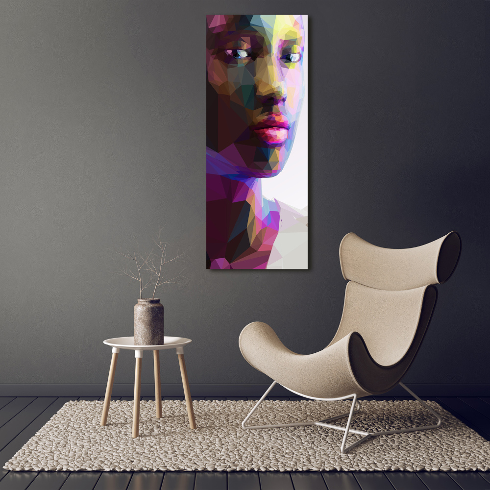 Foto obraz na szkle pionowy Abstrakcja kobieta