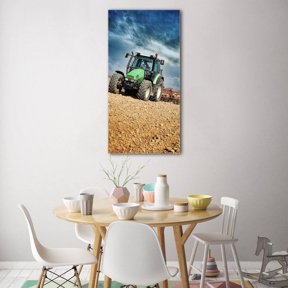 Foto-obraz zdjęcie na szkle pionowy Traktor
