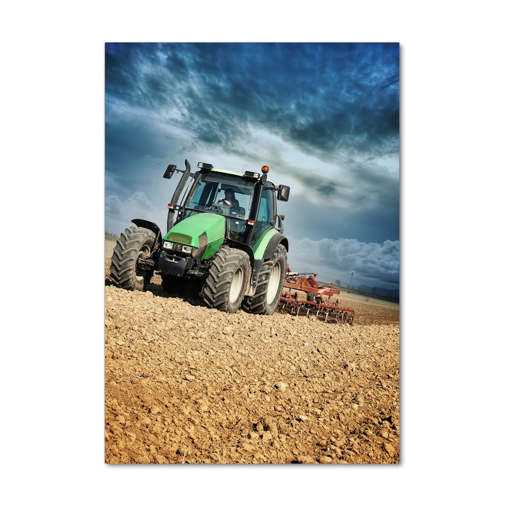 Foto-obraz zdjęcie na szkle pionowy Traktor
