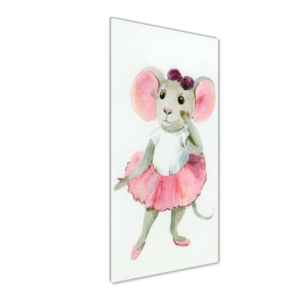 Foto obraz zdjęcie na szkle pionowy Mysz baletnica