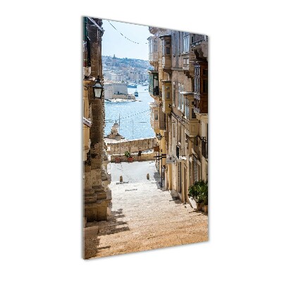 Foto obraz na szkle pionowy Uliczki na Malcie