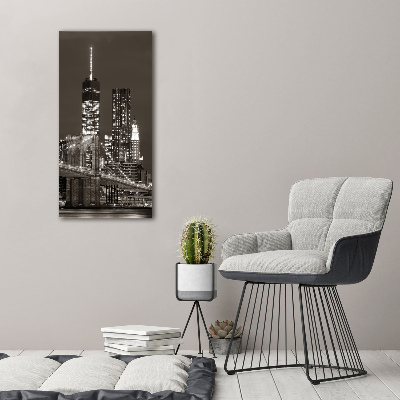 Foto obraz na szkle pionowy Manhattan Nowy Jork