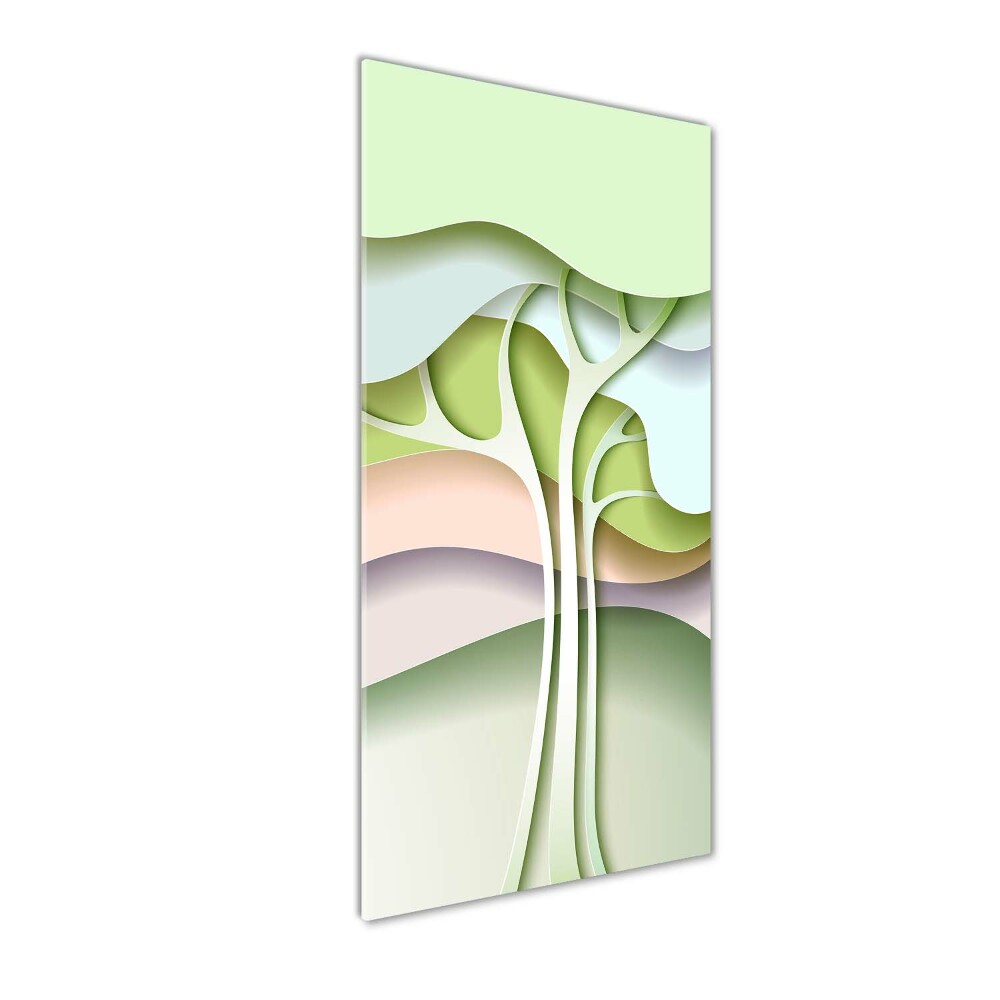 Foto obraz na szkle pionowy Abstrakcyjne drzewo