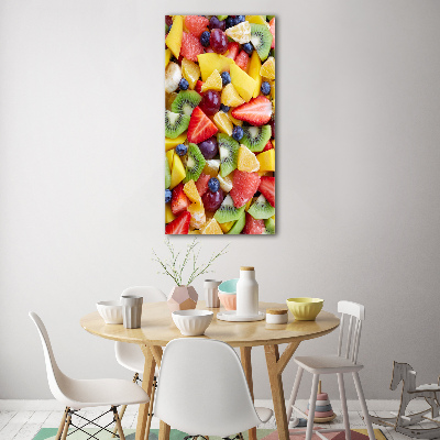 Foto obraz na szkle pionowy Pokrojone owoce