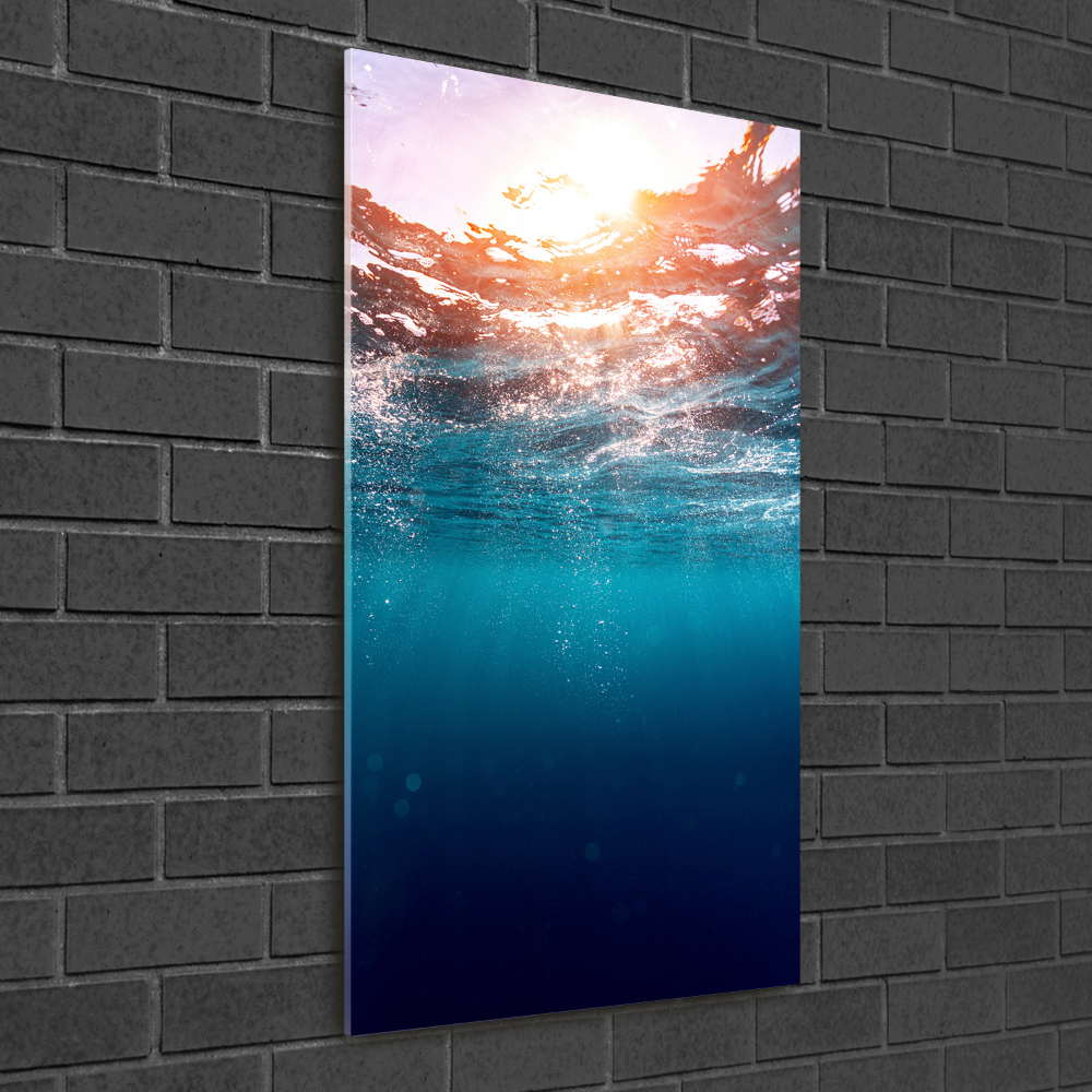 Foto-obraz szkło hartowane pionowy Pod wodą