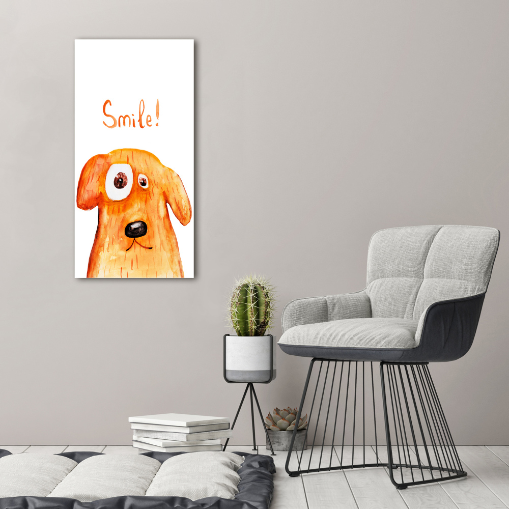 Nowoczesny foto obraz na ścianę pionowy Pies