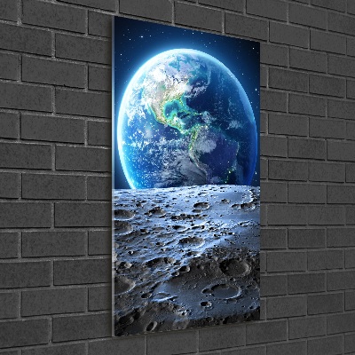 Foto obraz zdjęcie na szkle pionowy Planeta Ziemia