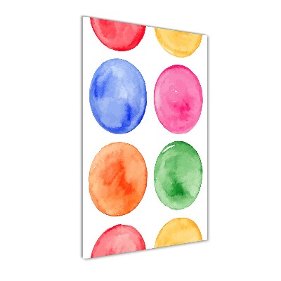 Foto obraz szkło hartowane pionowy Kolorowe koła
