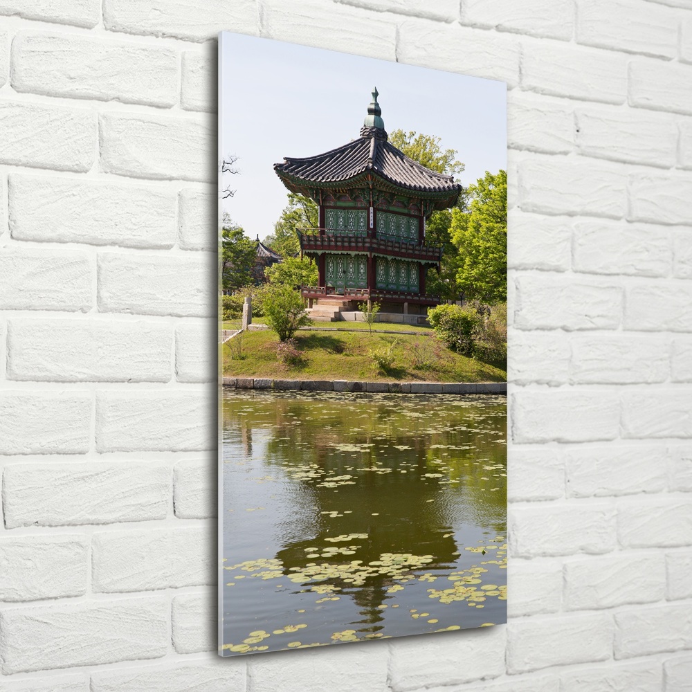 Foto obraz szkło hartowane pionowy Park Japoński