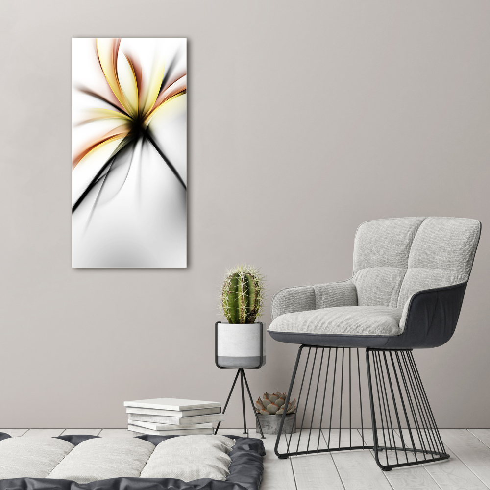 Foto obraz na szkle pionowy Abstrakcyjny kwiat