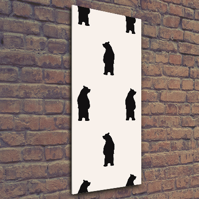Foto obraz szkło hartowane pionowy Niedźwiadki