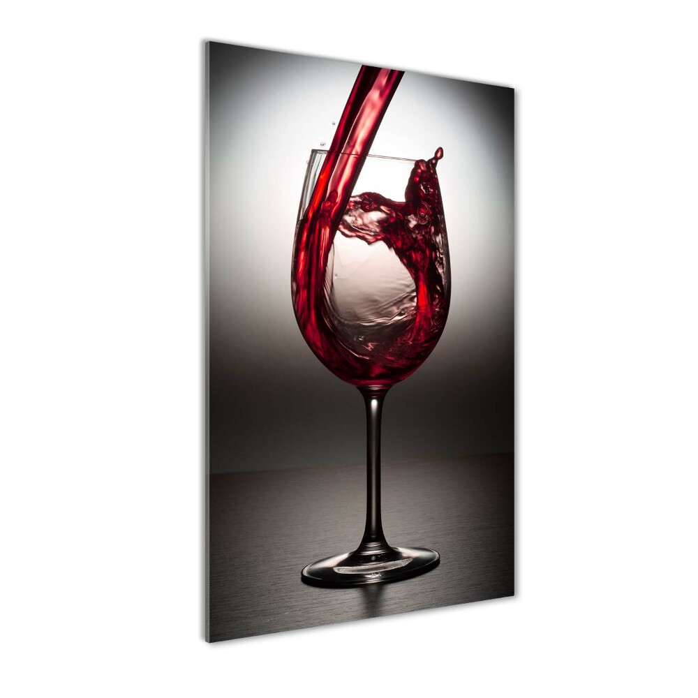 Foto obraz szkło hartowane pionowy Czerwone wino