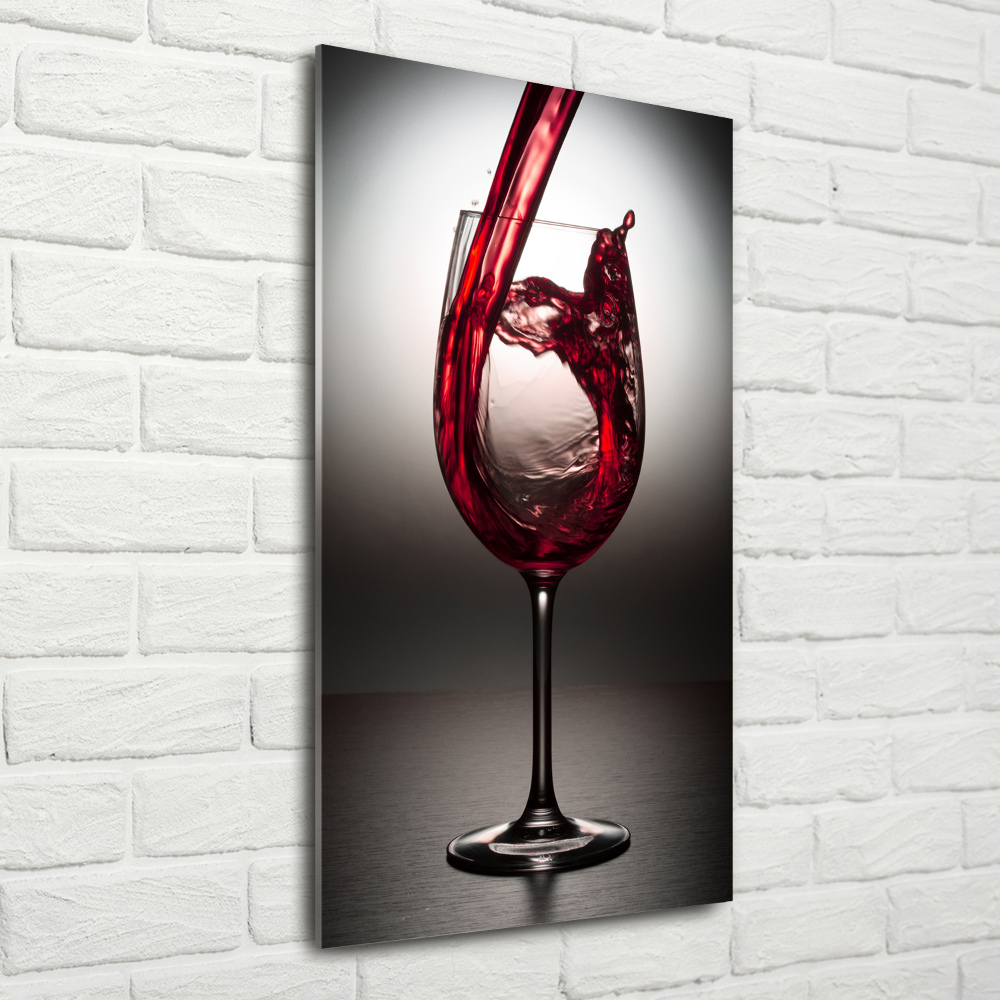 Foto obraz szkło hartowane pionowy Czerwone wino