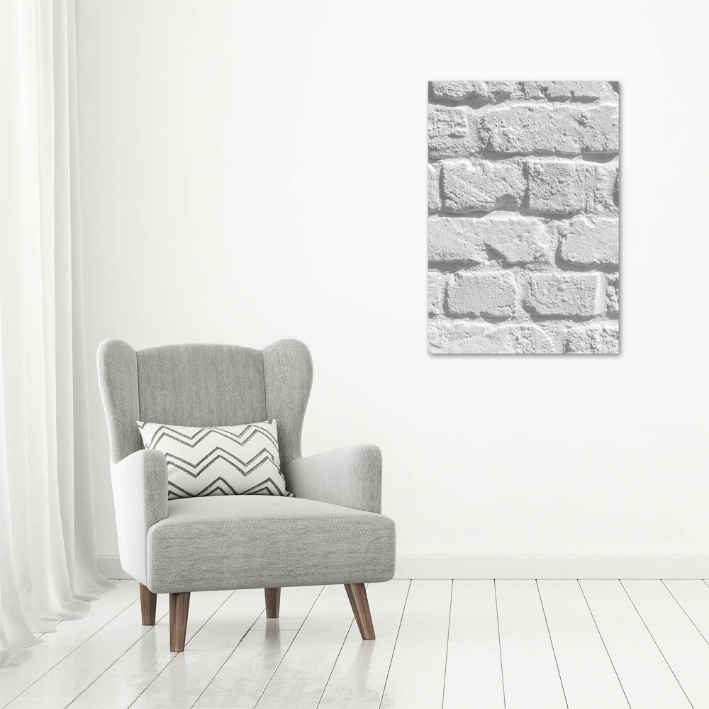 Foto obraz zdjęcie na szkle pionowy Ceglana ściana