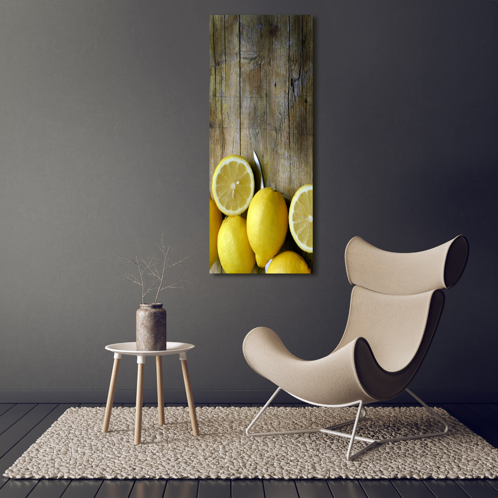 Foto-obraz zdjęcie na szkle pionowy Cytryny