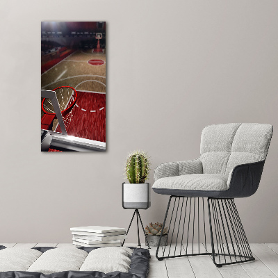 Foto obraz na szkle pionowy Boisko koszykówka