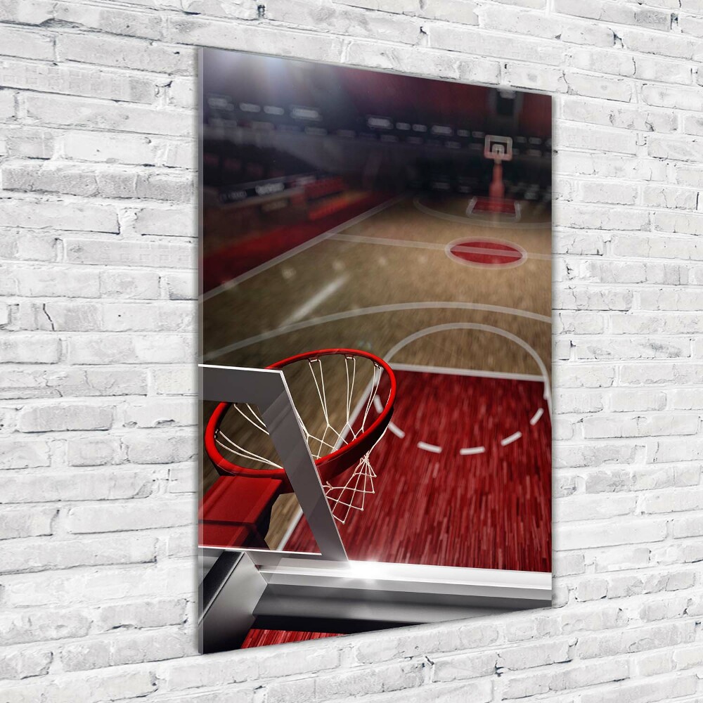Foto obraz na szkle pionowy Boisko koszykówka