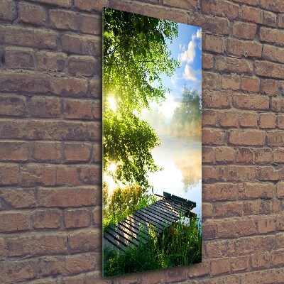 Foto obraz zdjęcie na szkle pionowy Drewniane molo
