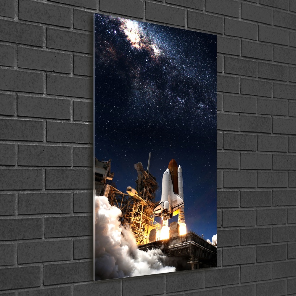 Foto obraz na szkle pionowy Startująca rakieta