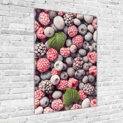 Foto obraz szkło hartowane pionowy Mrożone owoce