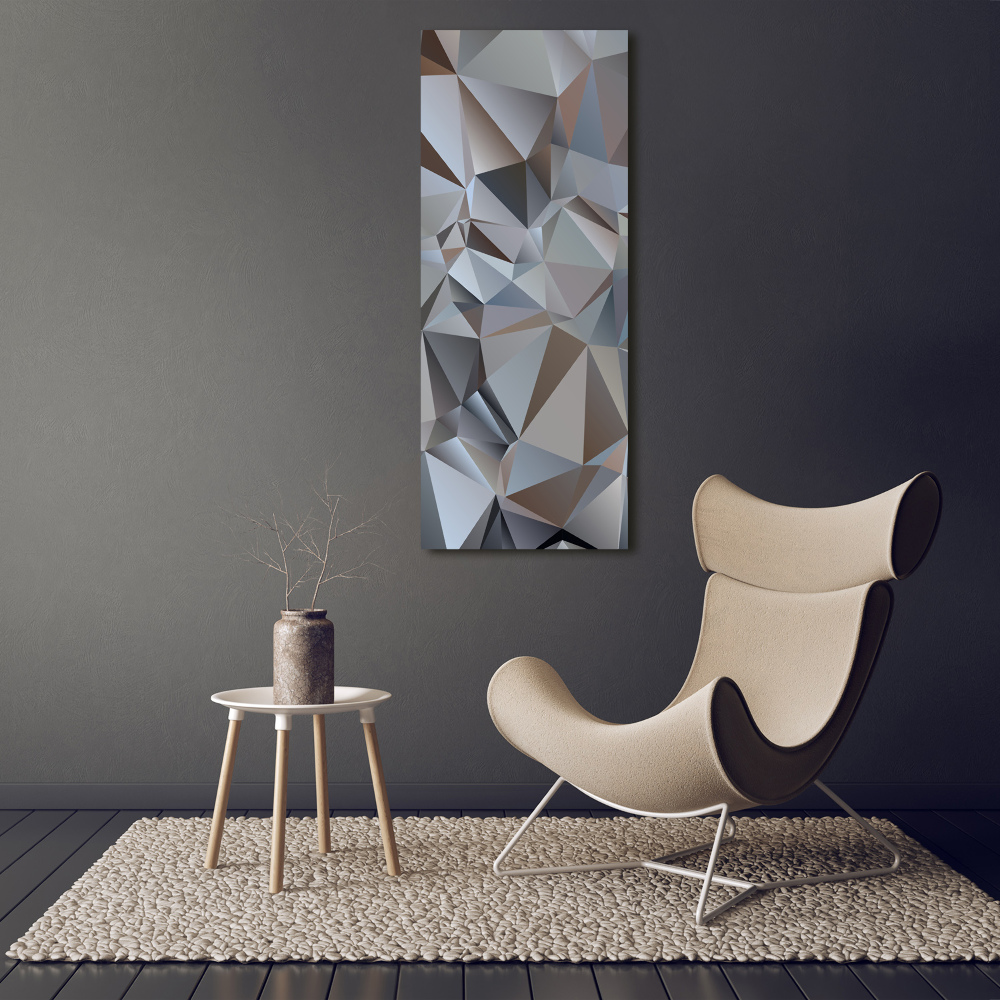 Foto obraz na szkle pionowy Abstrakcja trójkąty