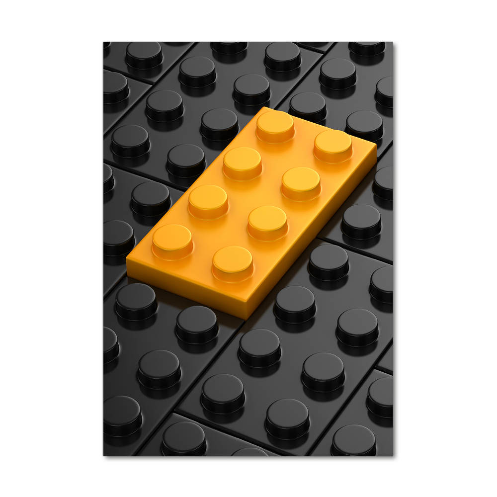 Foto obraz szkło hartowane pionowy Klocki lego