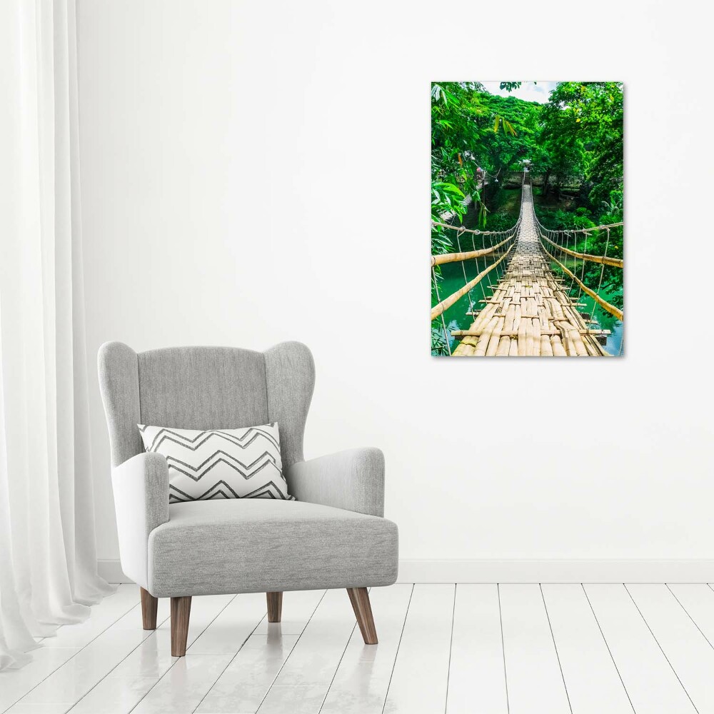 Foto obraz szkło hartowane pionowy Most wiszący