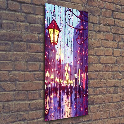 Foto obraz na szkle pionowy Światełka w mieście