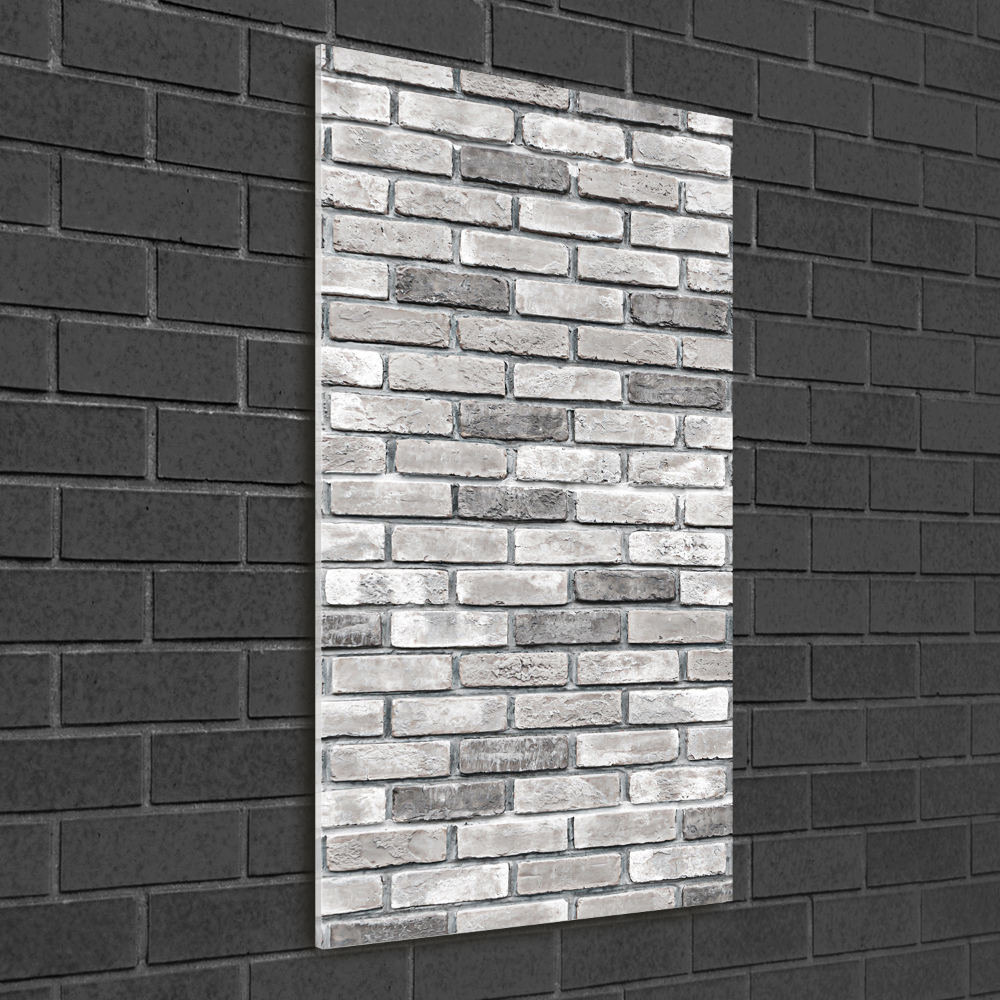 Foto obraz zdjęcie na szkle pionowy Ceglana ściana