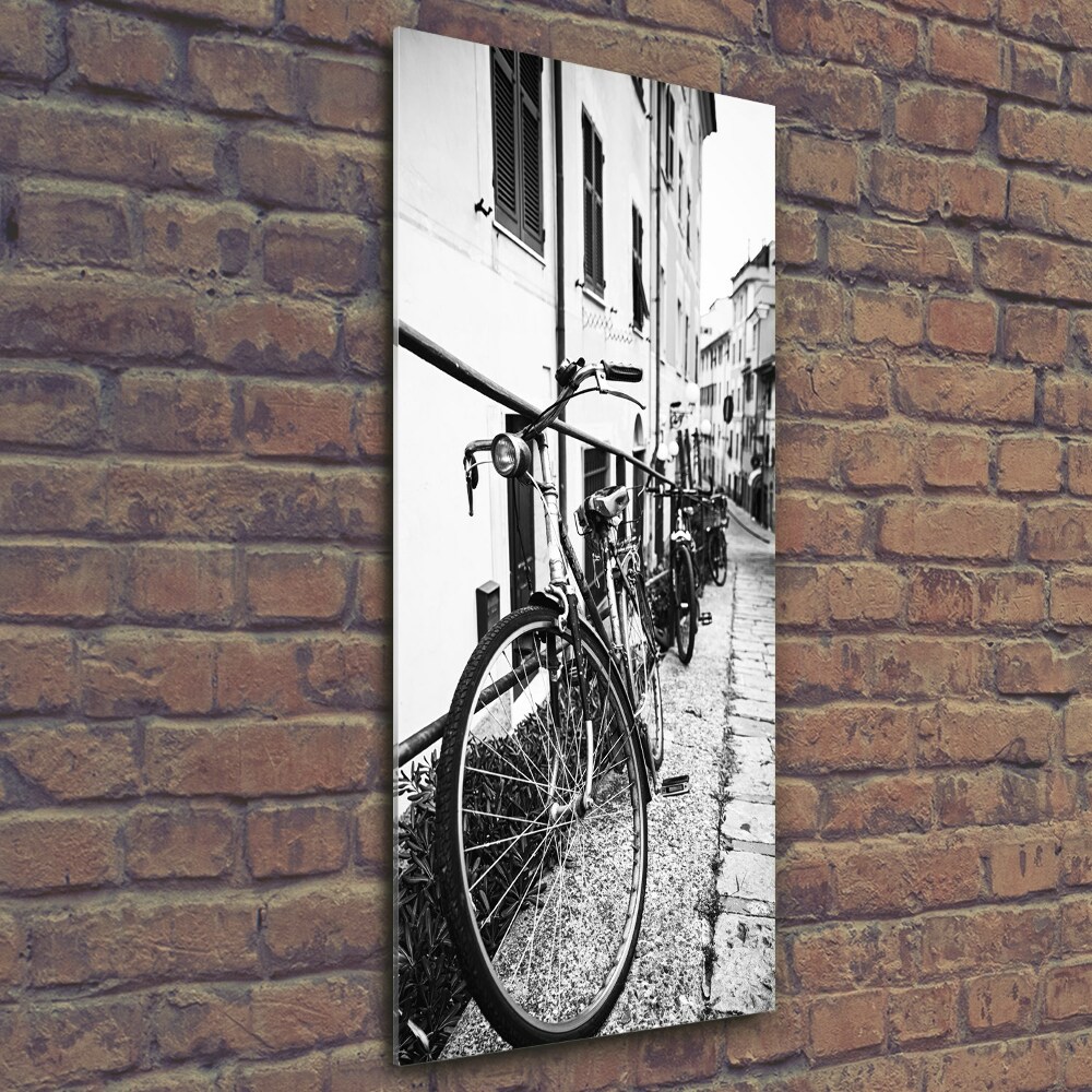 Foto obraz na szkle pionowy Miejskie rowery