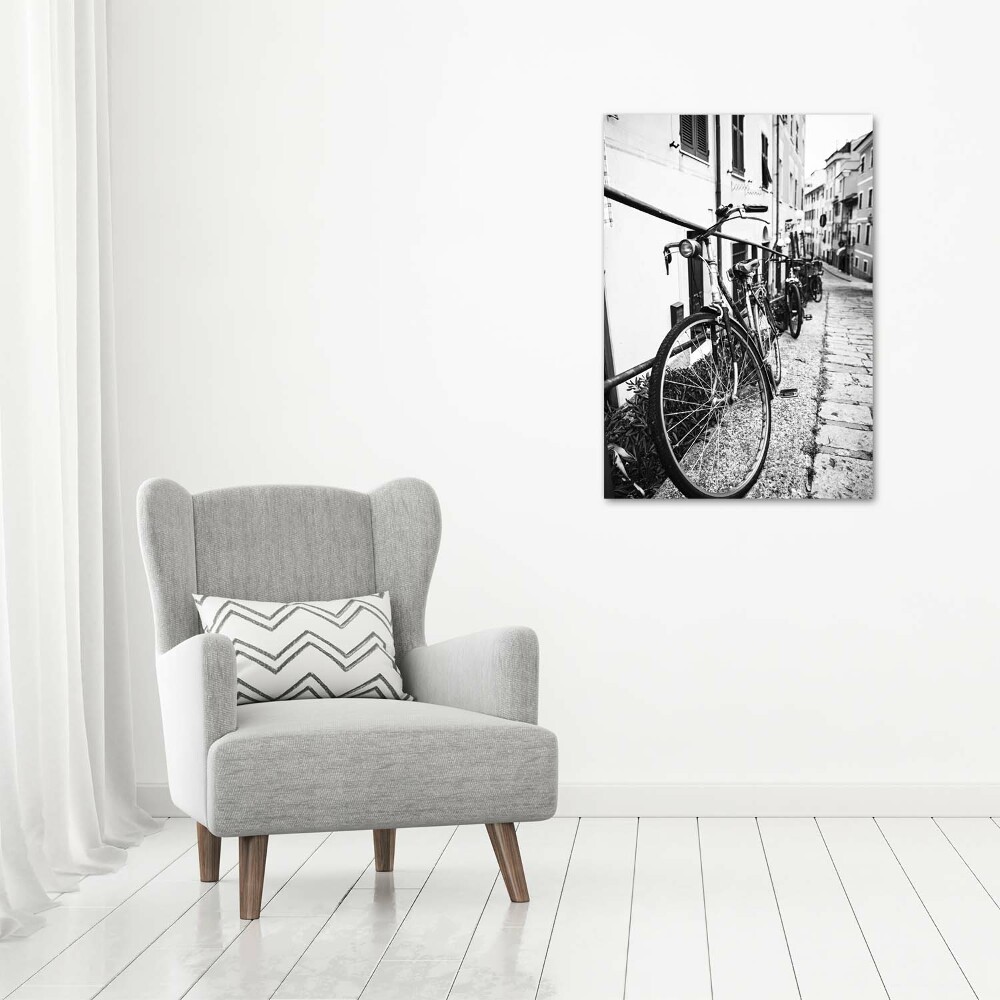 Foto obraz na szkle pionowy Miejskie rowery