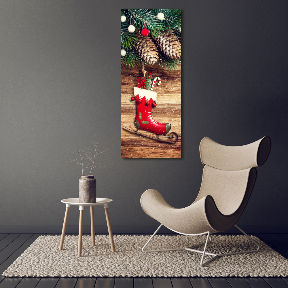 Foto obraz na szkle pionowy Świąteczne ozdoby