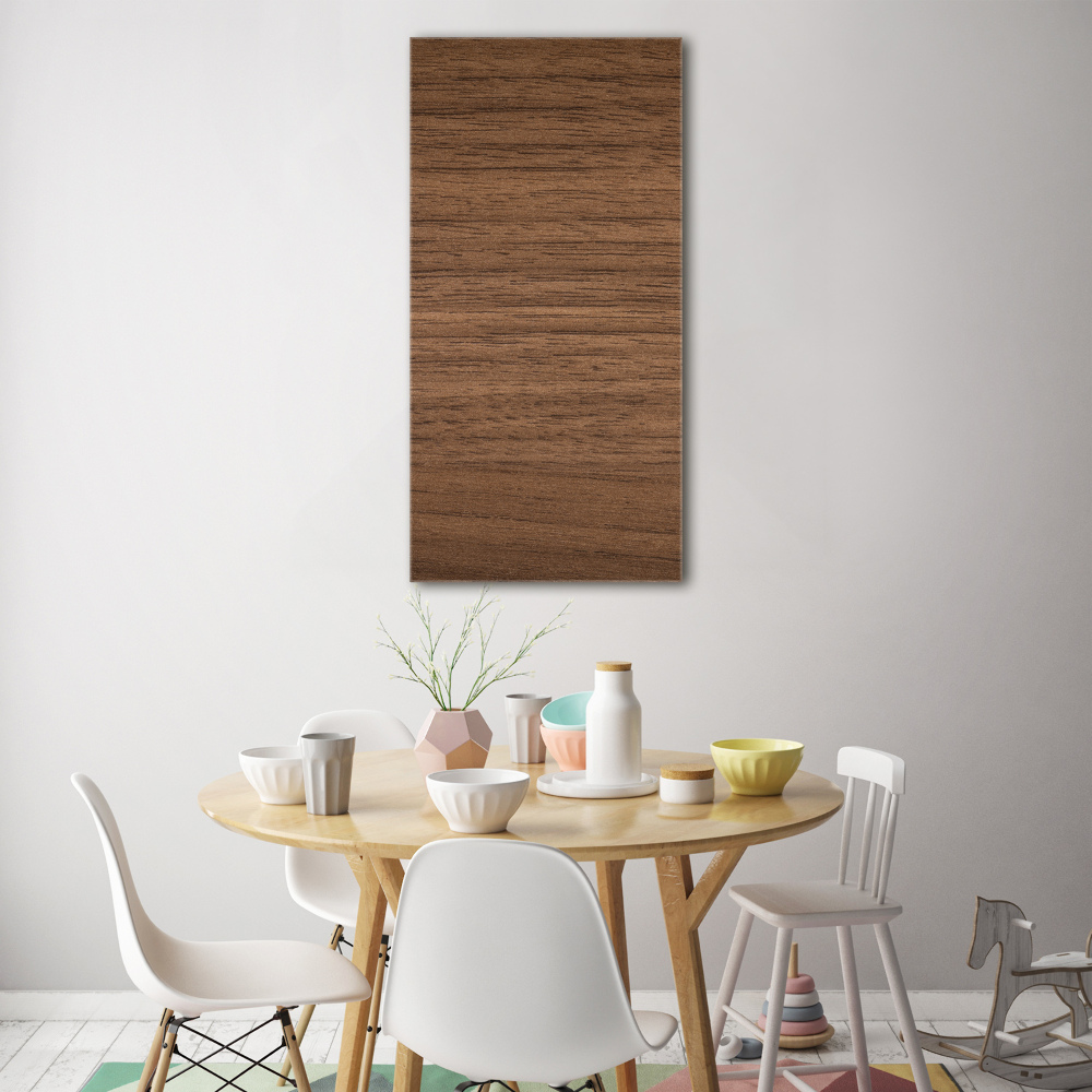 Foto obraz szkło hartowane pionowy Drewniane tło