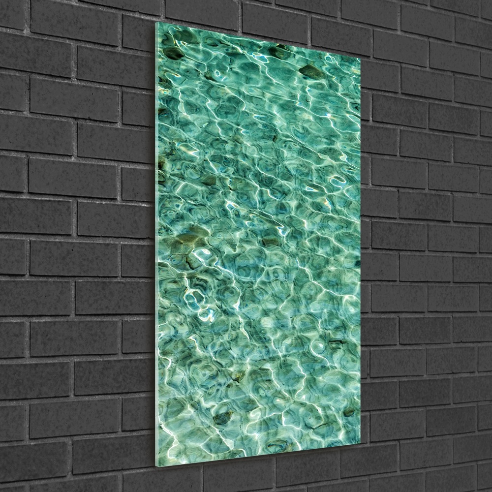 Foto obraz szklany pionowy Przejrzysta woda