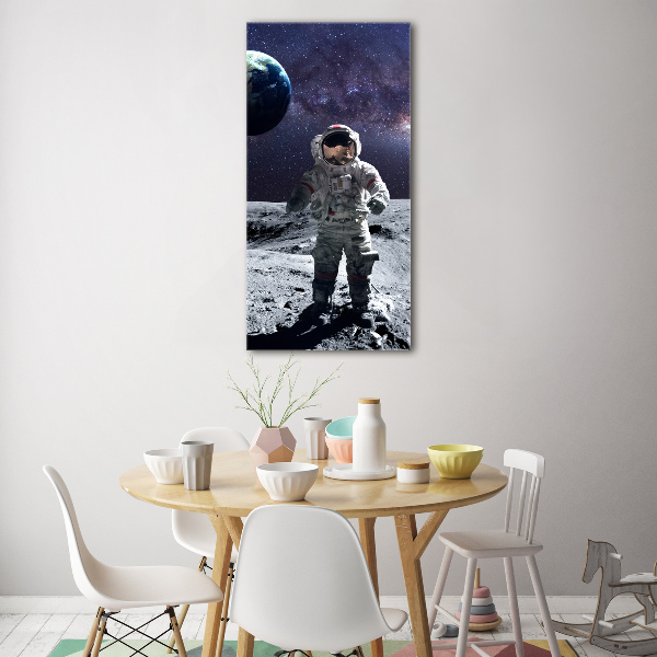 Foto obraz szkło hartowane pionowy Astronauta