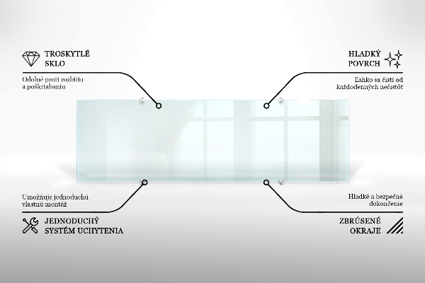 Panel szklany do kuchni transparentny 