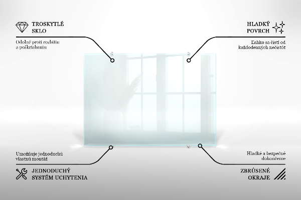 Panel szklany do kuchni transparentny 