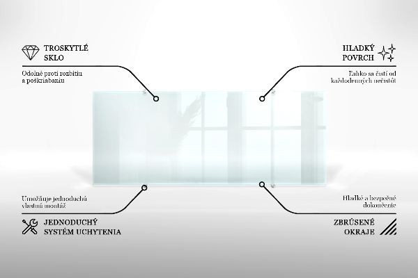 Panel szklany do kuchni transparentny 