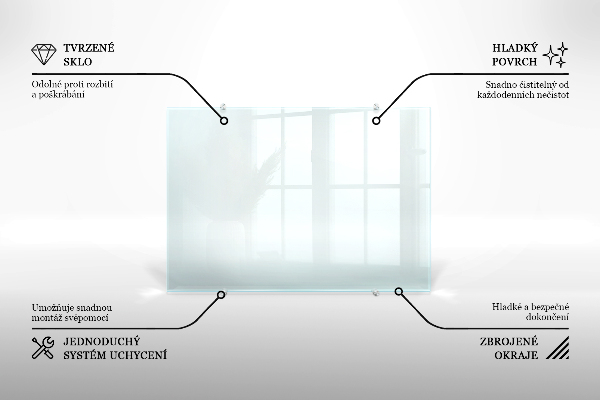Panel szklany do kuchni transparentny 