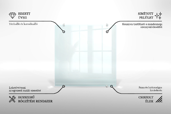 Panel szklany do kuchni transparentny 