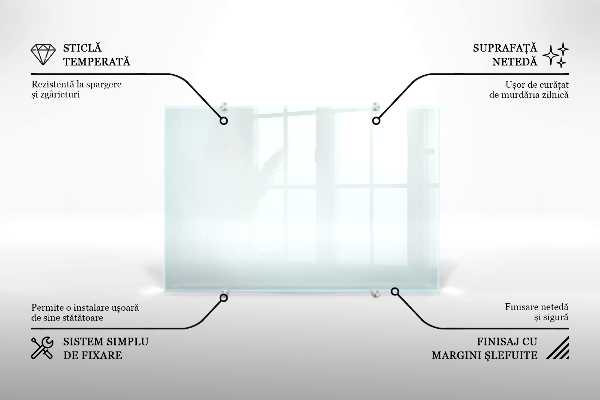 Panel szklany do kuchni transparentny 