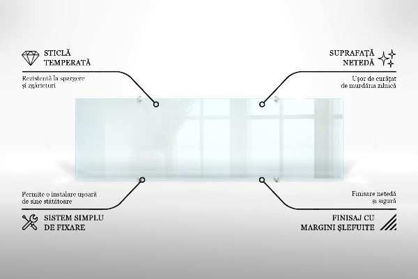 Panel szklany do kuchni transparentny 