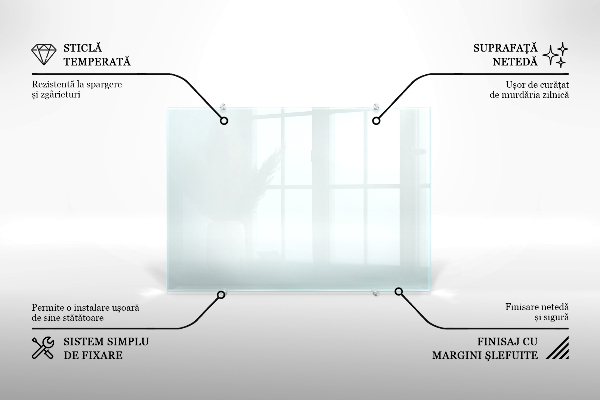 Panel szklany do kuchni transparentny 