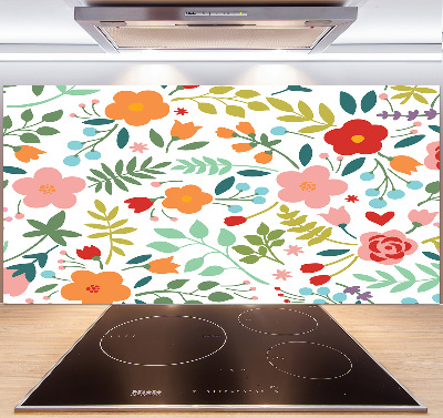Panel do kuchni Kwiaty ilustracja