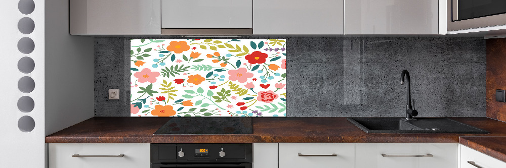 Panel do kuchni Kwiaty ilustracja