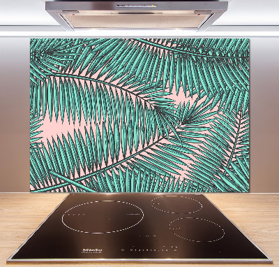 Panel dekor szkło Liście palmy