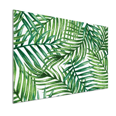 Panel dekor szkło Liście palmy